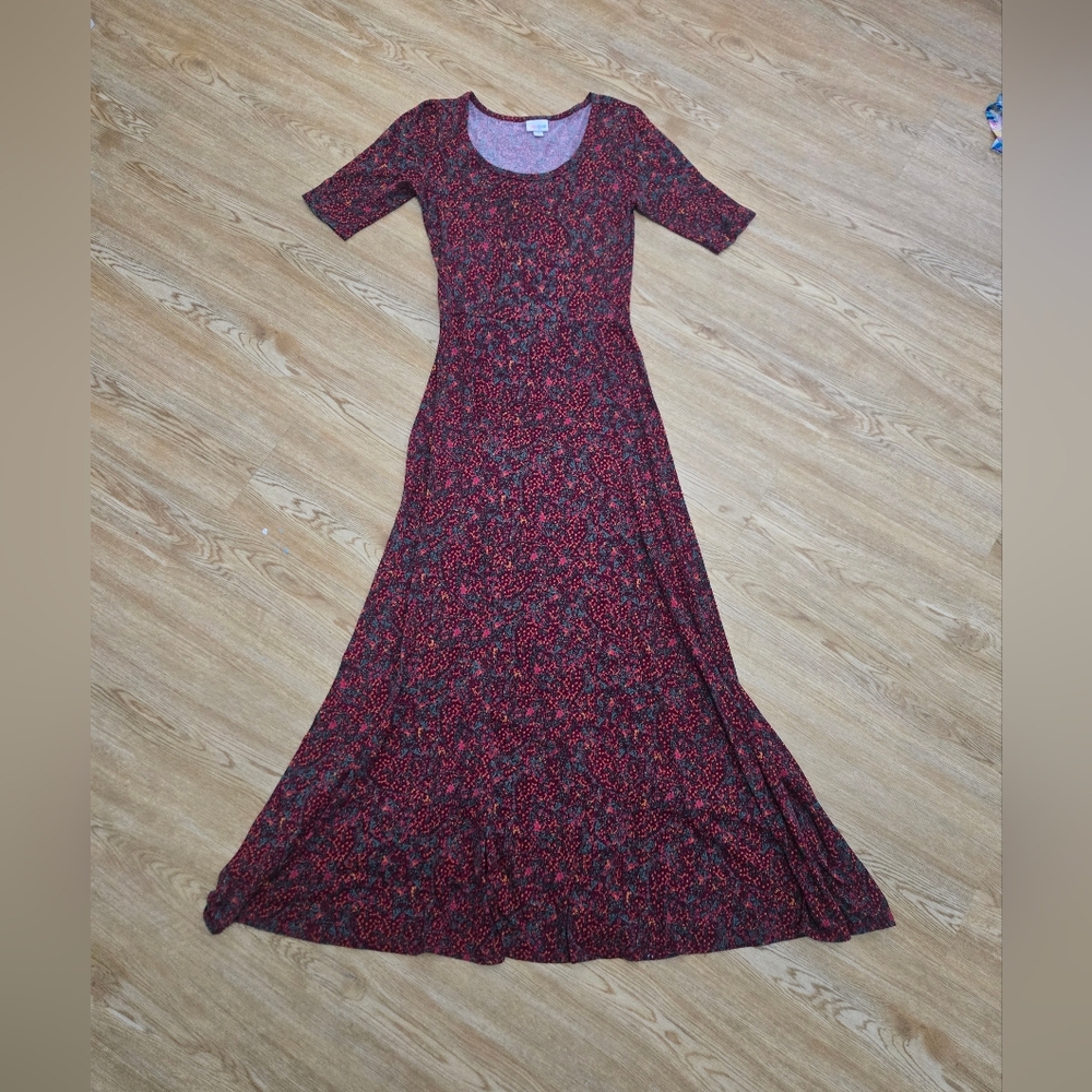 LuLaRoe Mauve Floral Maxi Dress
